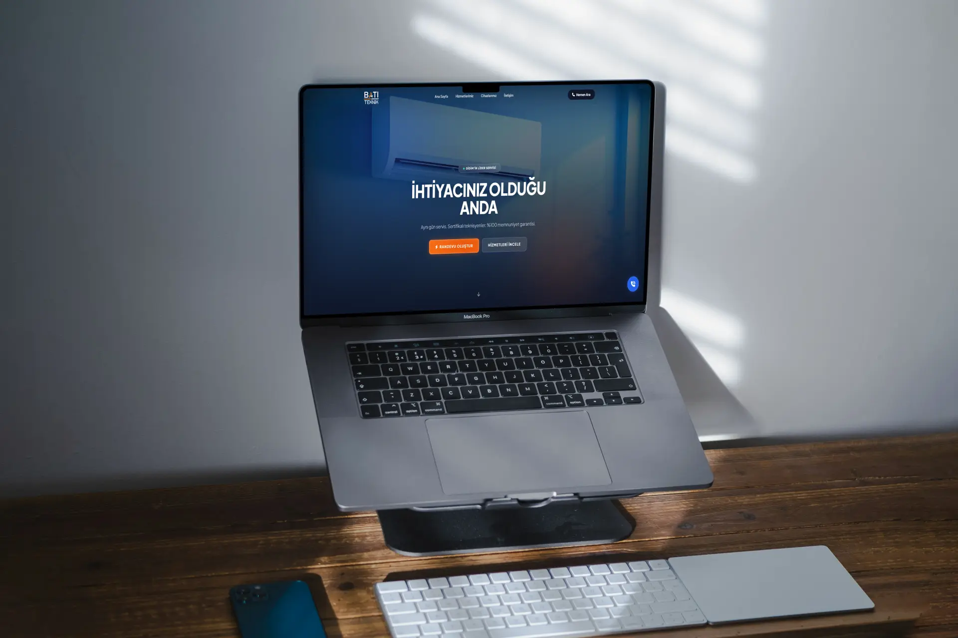 Batı Teknik web sitesi projesi