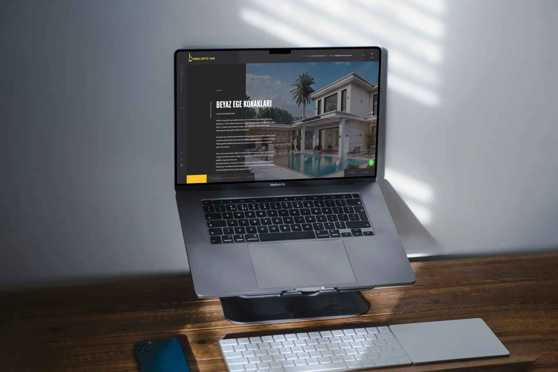 İhsan Çiftçi Yapı web sitesi projesi
