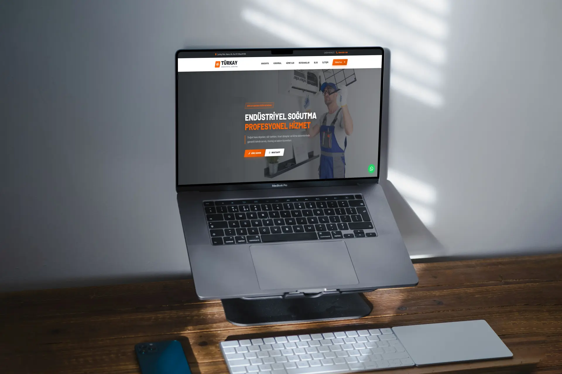 Türkay Soğutma web sitesi projesi